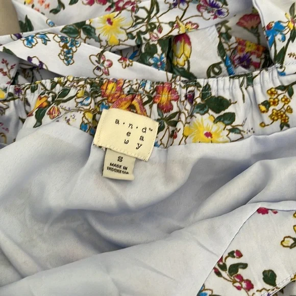 Floral midi dress, asymmetrical. - Picture 7 of 8